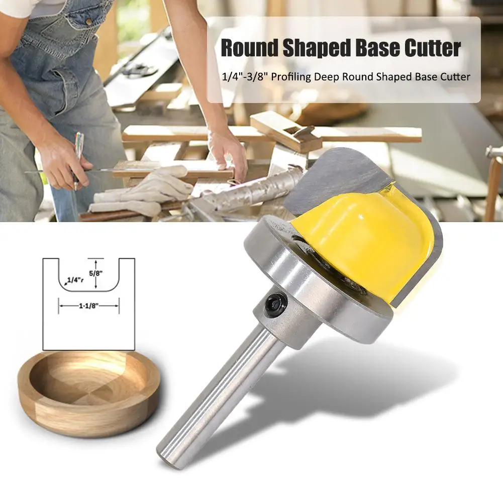 Buy 1/4" 3/8" Profiling Deep Round Shaped Base Cutter