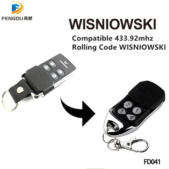 

5PCS Wisniowski garage remote 433.92 MHz Rolling Code Wisniowski Key Chain Remote Control gate control