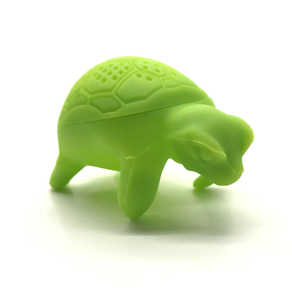 

Cute Silicone Turtle Tea Infuser Tea Filter Diffuser Reusable Tea Strainer Spice Loose Tea Leaf Herbal Tool Teapot Teabags Green