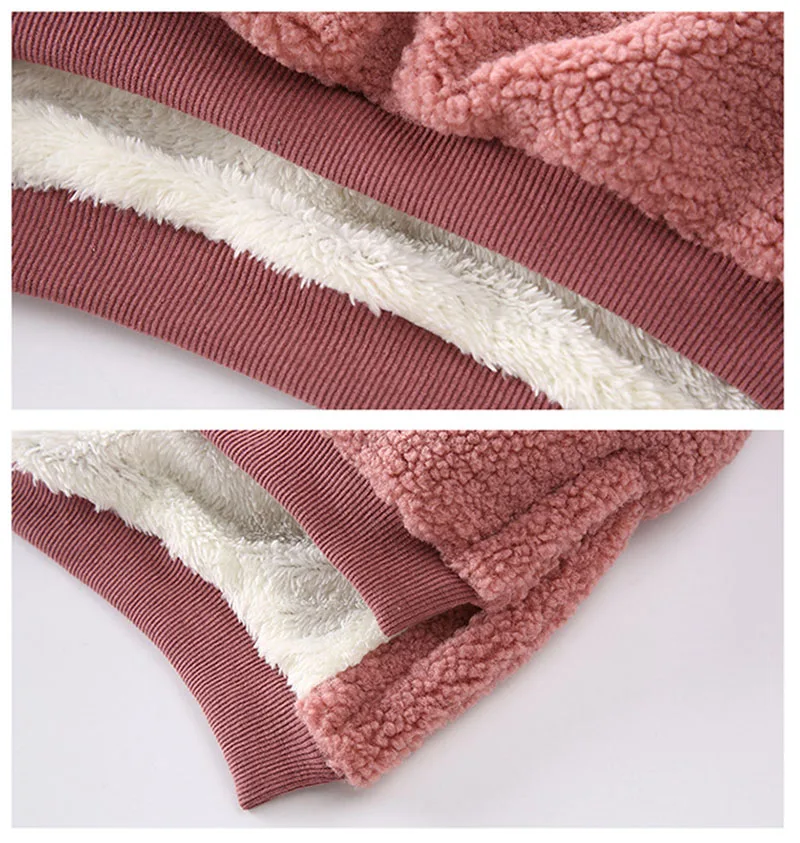 Winter warm thick cashmere sweater for girls jackets round neck jackets for girls coat children clothes (1)