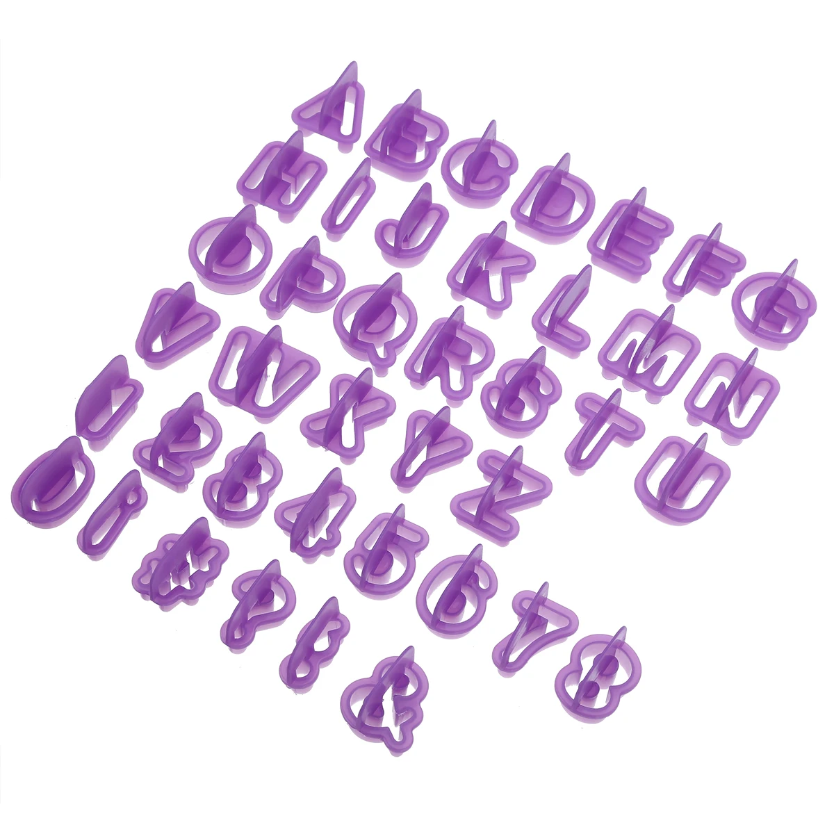 40pcs/Set Alphabet Number Character Cake Decor Mould Fondant Icing Cutter Mold Biscuit Baking Mould For DIY Bakeware Tool