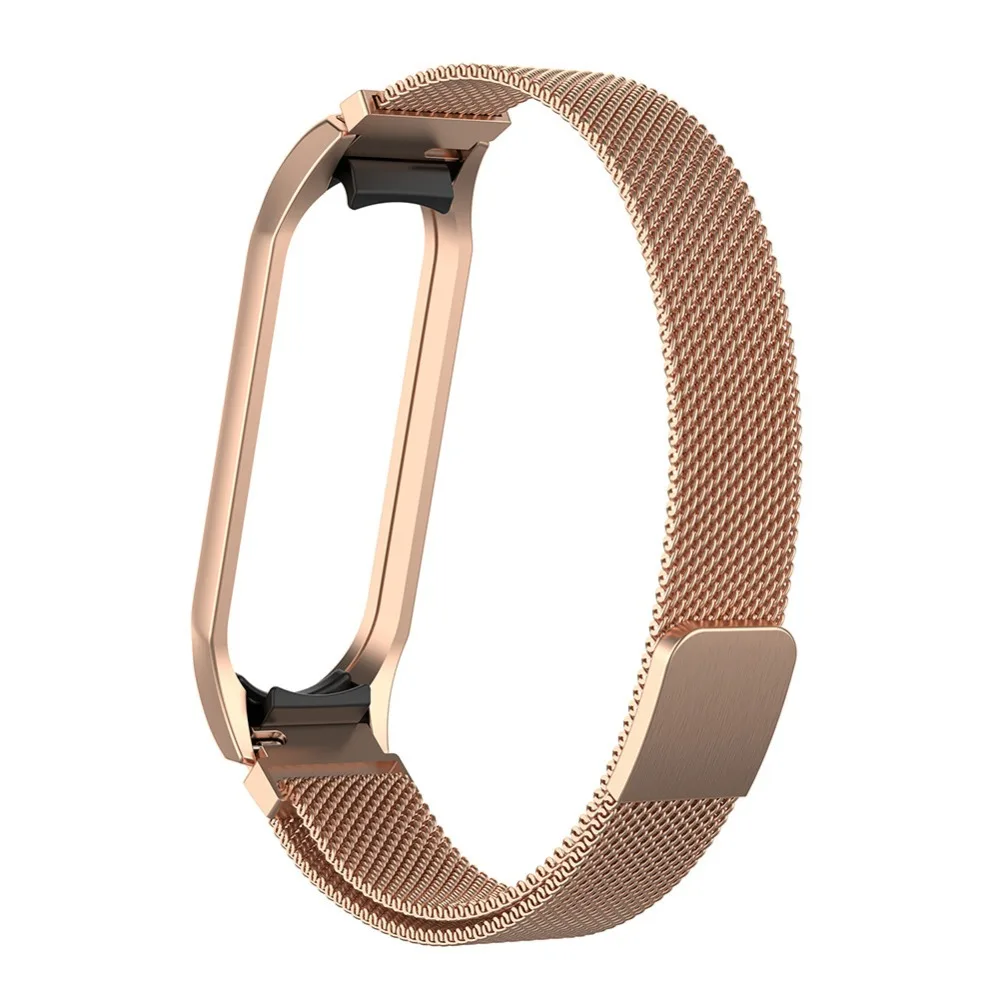 Milanese Magnet metal watch strap for xiaomi Mi band 3/4 band for xiaomi wristband replacement stainless steel bracelet miband 3