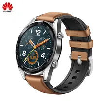 Huawei Watch GT уличные спортивные умные часы с поддержкой gps NFC цветной экран 5 атм водонепроницаемый напоминание о звонках для Android iOS