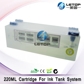 

220ml refillable ink cartridge with ink level sensor for Galaxy mimaki mutoh ciss tank