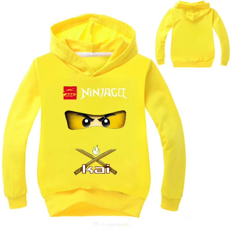 colot at picture Ninjago мультфильм мальчики девочки дети толстовки Толстовка Пуловер Детская футболка с длинным рукавом весна осень повседневные хлопковые костюмы - Цвет: colot at picture