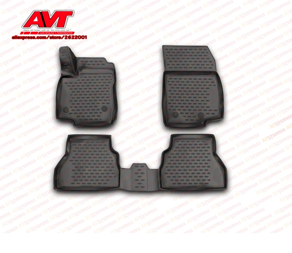 Коврики чехол для Ford B-max-хэтчбек 4 шт. резиновые коврики Нескользящие резиновые интерьерные аксессуары для стайлинга автомобилей