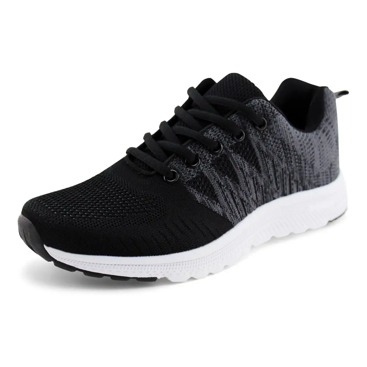 LILAKTIVE Zapatos De Mujer, кроссовки женские, новые, сетчатые, трикотажные легкие кроссовки для бега, размер 36-42, женская обувь - Цвет: Black