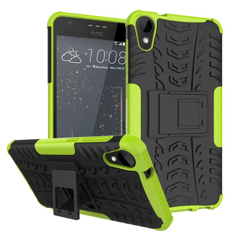 Чехол-кошелёк для смартфона для htc Desire 530 Coque Fundas Armor противоударный чехол Etui для htc Desire 630/Desire 530 TPU Capa чехол s - Цвет: Зеленый