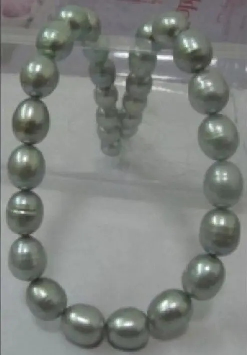 

latest 11-13mm tahitian gray baroque pearl necklace 18" 14k Gold clasp (9.13)