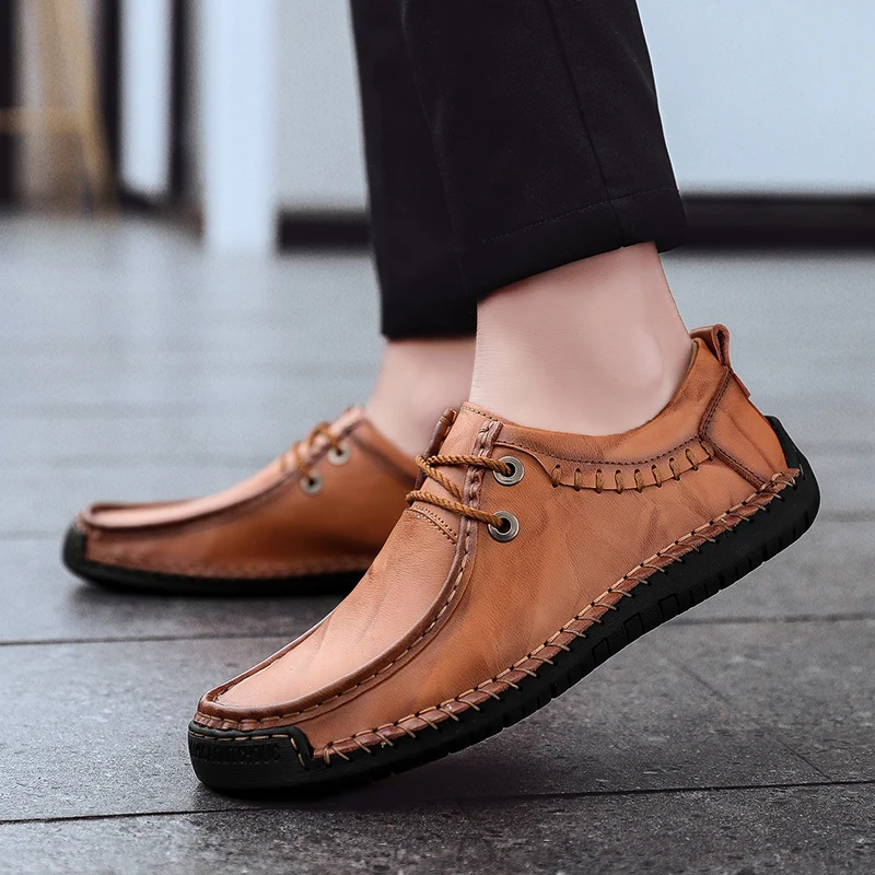 

2019 men casual shoes breathable casual shoes men genuine leather casual shoes men casual shoes leather Driving