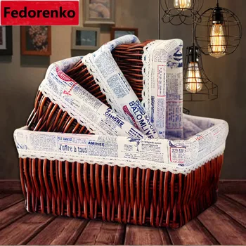 

Home Wicker Straw storage baskets for kids small middle large storage organizer sundries storage box bins panier de rangement