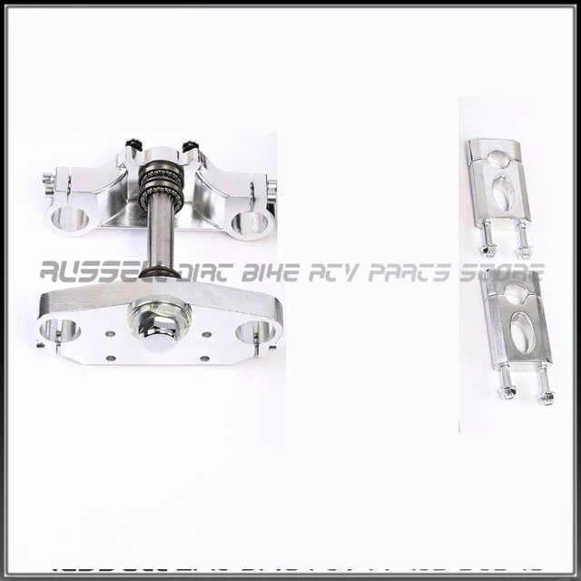

22mm For 33mm Front Fork 22mm handlebar Dirt pit bike Aluminum Handlebar triple Tree clamp Bar Riser