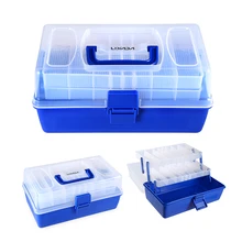 Lixada 3 слоя Водонепроницаемый рыболовная коробка для рыбной ловли, Рыбная ловля Крючки приманки футляр для хранения