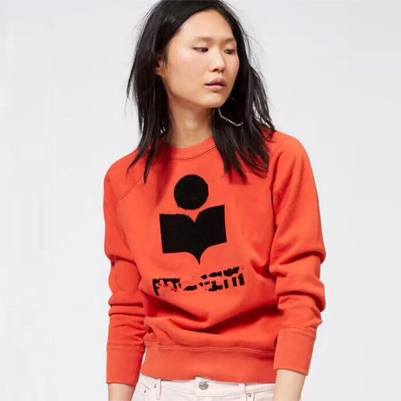 

Women Letter Flocking Casual Cotton Loose Sweatshirt