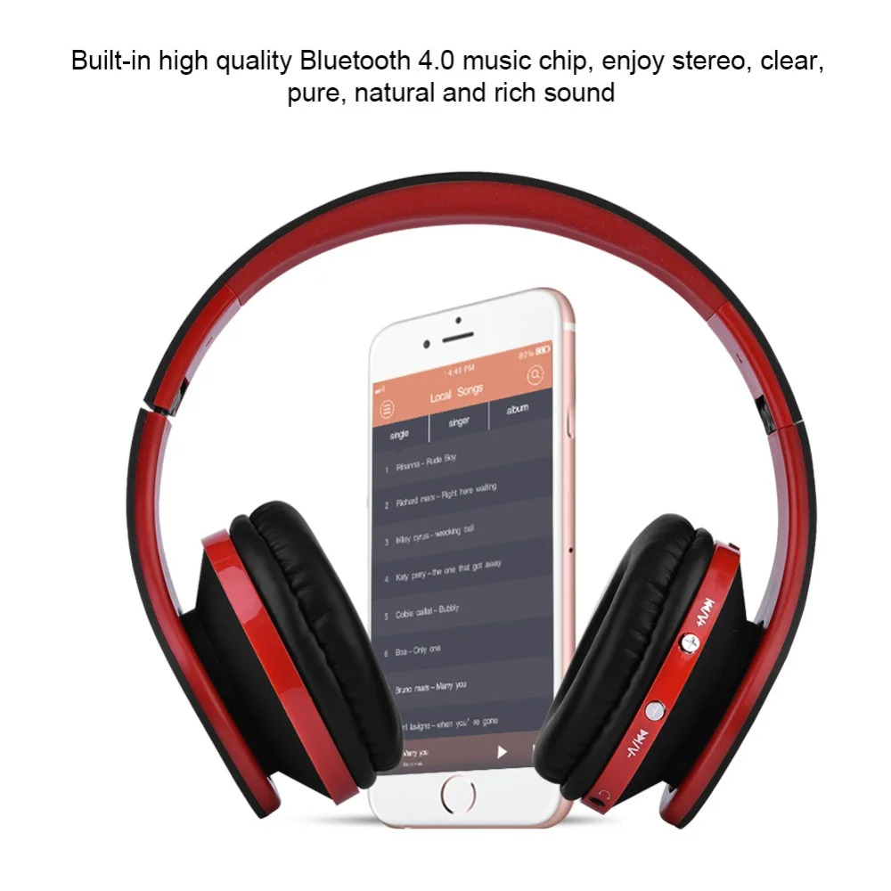 SOONHUA складные мягкие подушки беспроводной Bluetooth 4,0 наушники с поддержкой EDR мощный аккумулятор гарнитура стерео наушники с хорошим бассовым звучанием с микрофоном