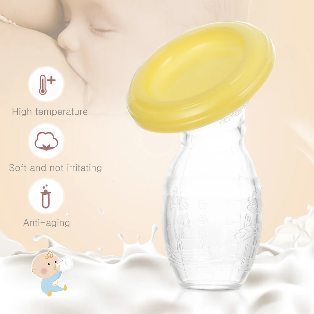 Молокоотсос детские соски ручной всасывающий молокоотсос молокоотсосы бутылочка для молока послеродовые принадлежности аксессуары - Цвет: Yellow