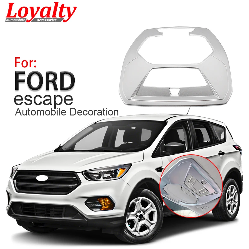 

Loyalty for Ford Kuga Escape 2017 2018 Interior Front Roof Reading Light Lamp Frame Cover Trim ABS Car Styling Auto Accessories