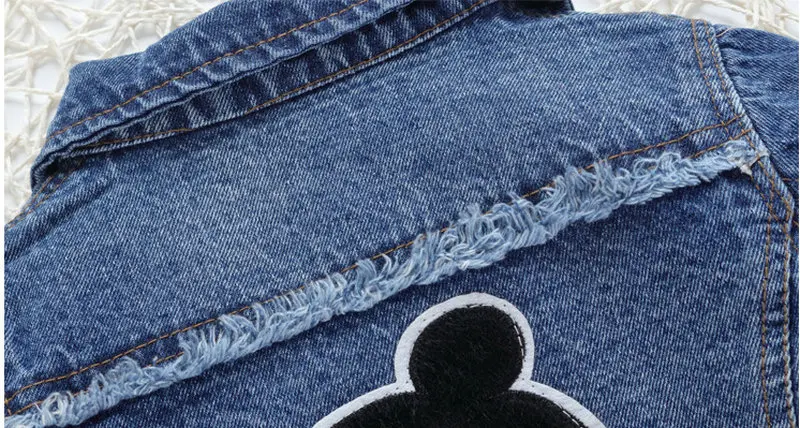 Girls Denim Jackets Coats Long Sleeve Pineapple Jeans Coat Infantil Teenage Outwear Children Clothing Kids Girls Denim Clothes (6)