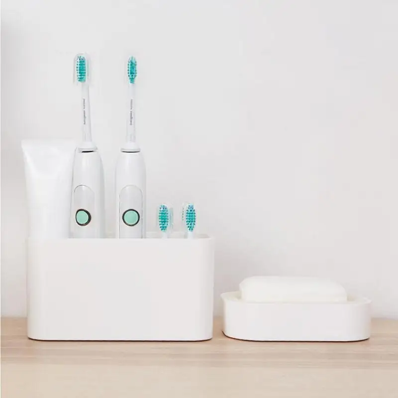 Съемный держатель для зубной щетки, коробка для хранения ванной, электрическая зубная щетка, дозатор, полка, органайзер для зубной пасты, стойка