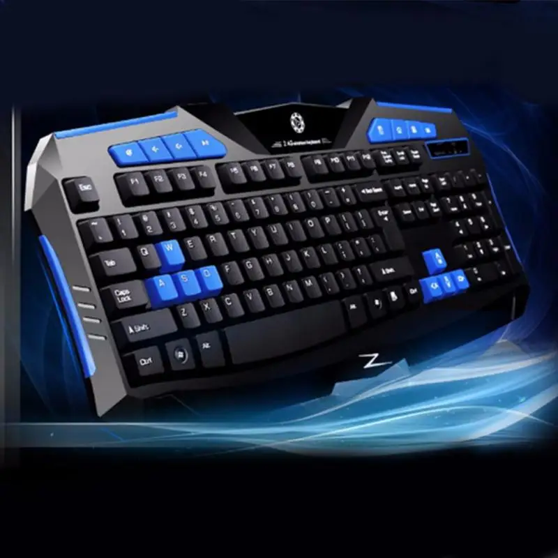 Беспроводной светодиодный профессиональный набор для мыши и клавиатуры для ПК и ноутбука