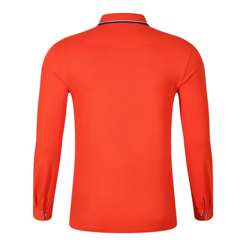 custom logo long sleeve polo shirt