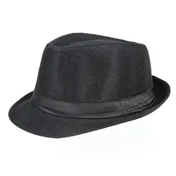 Весенняя и летняя джазовая шляпа наружная льняная Солнцезащитная Панама шляпа