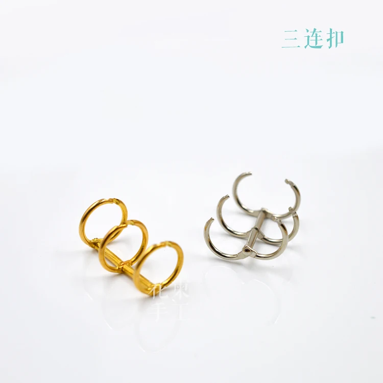 

Flower Invitation Three Ring Buckle Sngle Ring Buckle Notebook Metal Alloy Loose Leaf Clip Ring Fastener
