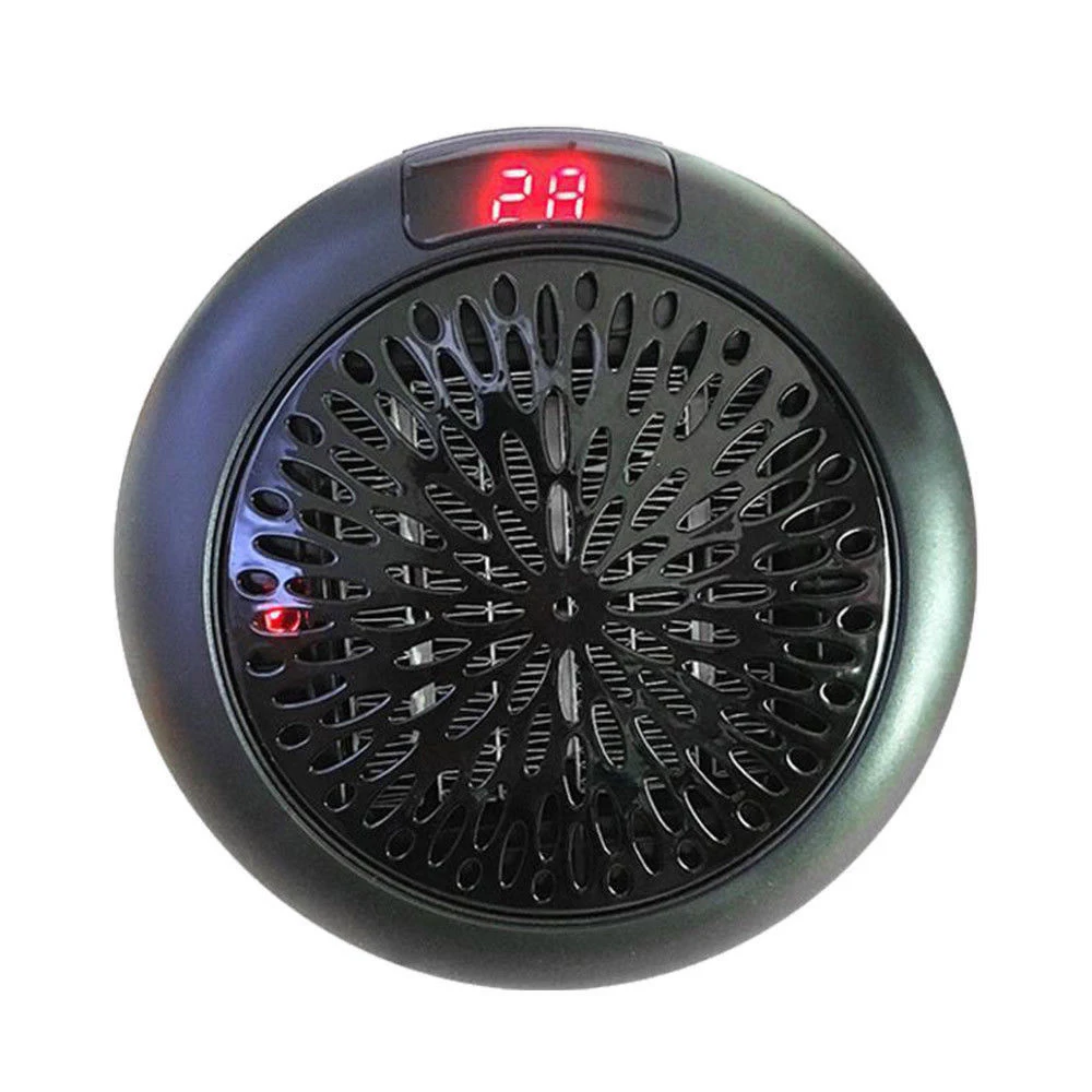 

900W Mini Portable Fan Heater Plug-in Electric Wall-outlet Furnace Warmer 111