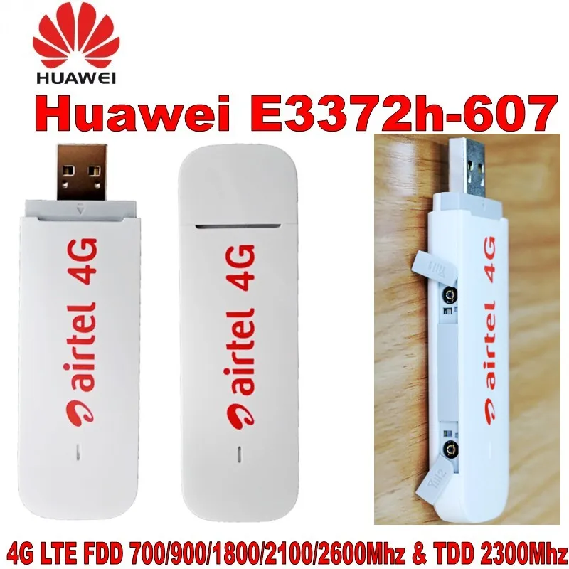 Разблокирована HUAWEI E3372h-607 150 Мбит/с 4 г LTE модем Dongle usb-палки мобильного широкополосного доступа для портативных ПК