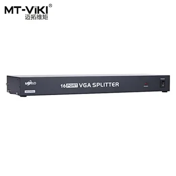 

MT-VIKI 16 Port VGA Splitter 350MHz 1 Input to 16 Output Multiple Video Distributor for Widescreen Monitor LCD Projector 35016