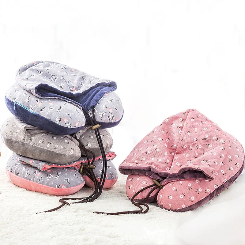 Multi-functional U-shape Travel Pillow Travel Essential Business Trip Shading Rest Hat Office Nap Pillow Accessories Supplies