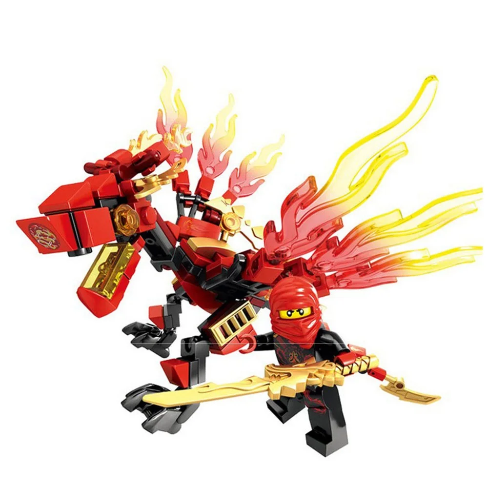 115+ Ninjago Dragon Parts Building Blocks Small Figures Toys for Children Educational Toy Bricks Model LegoINGly Ninjiagoes DIY