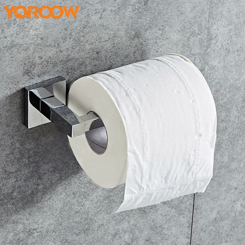

Bathroom Hardware Hanging Paper Towel Rack Stainless Steel Wc Toilet Paper Roll Rack Square Towel Hook Toiletpaper Holder MB0009