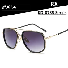 Optical Myopia Sunglasses Women Big Frame Design with Polarized RX Prescription Lenses EXIA OPTICAL KD-0735 Series