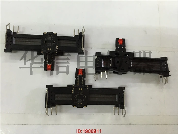 

5pcs/lot ALPS 4.5 cm balanced mixer fader with lamp potentiometer W100KX2 handle 10MM with the midpoint In Stock
