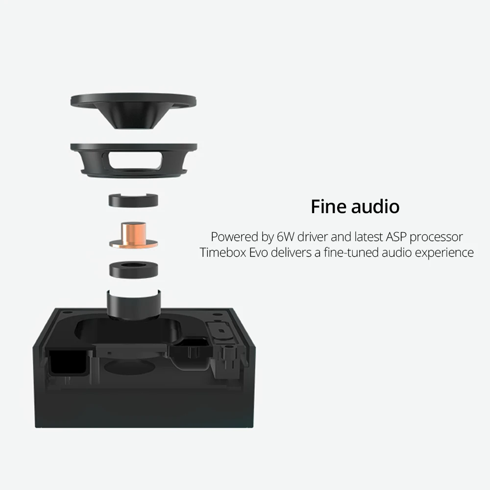 Divoom Timebox Evo Pixel Art Bluetooth динамик портативный беспроводной светодиодный экран