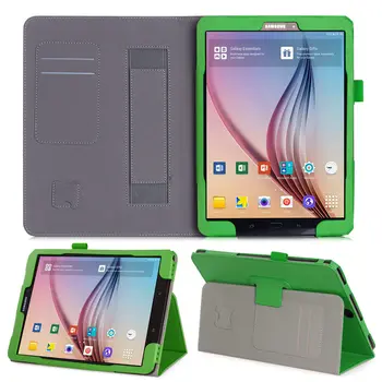 

For Samsung Galaxy Tab S3 9.7 T820 T825 Tablet Slim Magnetic Premium PU Leather Stand Case Cover With Hand Strap Card Slot