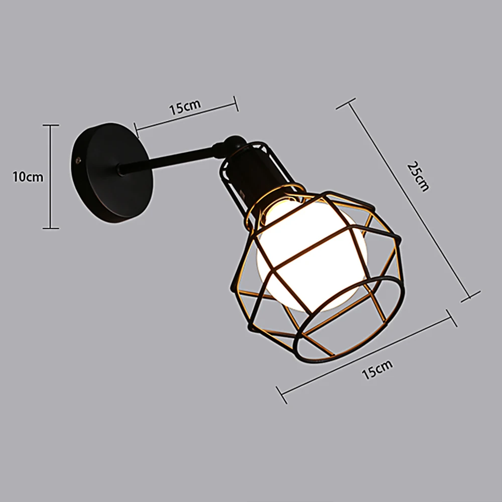 Винтажный настенный светильник Промышленный настенный светильник светодиодный Бра Американский Ретро Настенный светильник металлический светильник для украшения дома осветительный прибор