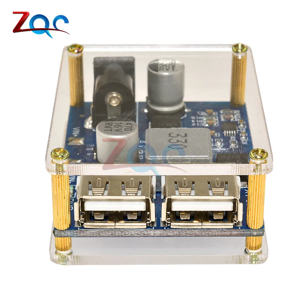 DC 9V 12V 24V 36V to 5V 5A двойной USB выход понижающий преобразователь модуль питания