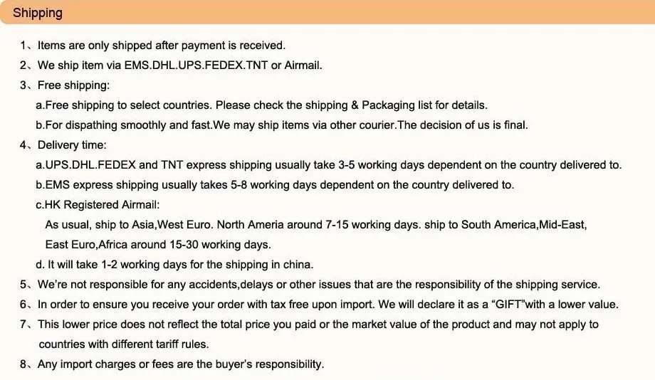 SHIPPING