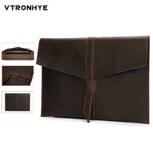 Ретро Конверт кожаная сумка для ноутбука Macbook Pro 13 15 retina для Mac book air 11 13 дюймов чехол для ноутбука сумка для мужчин и женщин