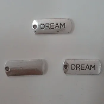 

150 charm dream plate pendants 21*8mm antique silver Handmade Jewelry Making earrings bracelet necklace keychain DIY
