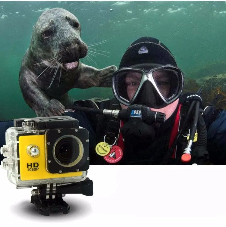 HD 1080 P Мини камера экшн водонепроницаемый чехол ЖК-экран для Go Pro Micro Cam спортивный шлем DVR видео камера для подводного плавания рекордер