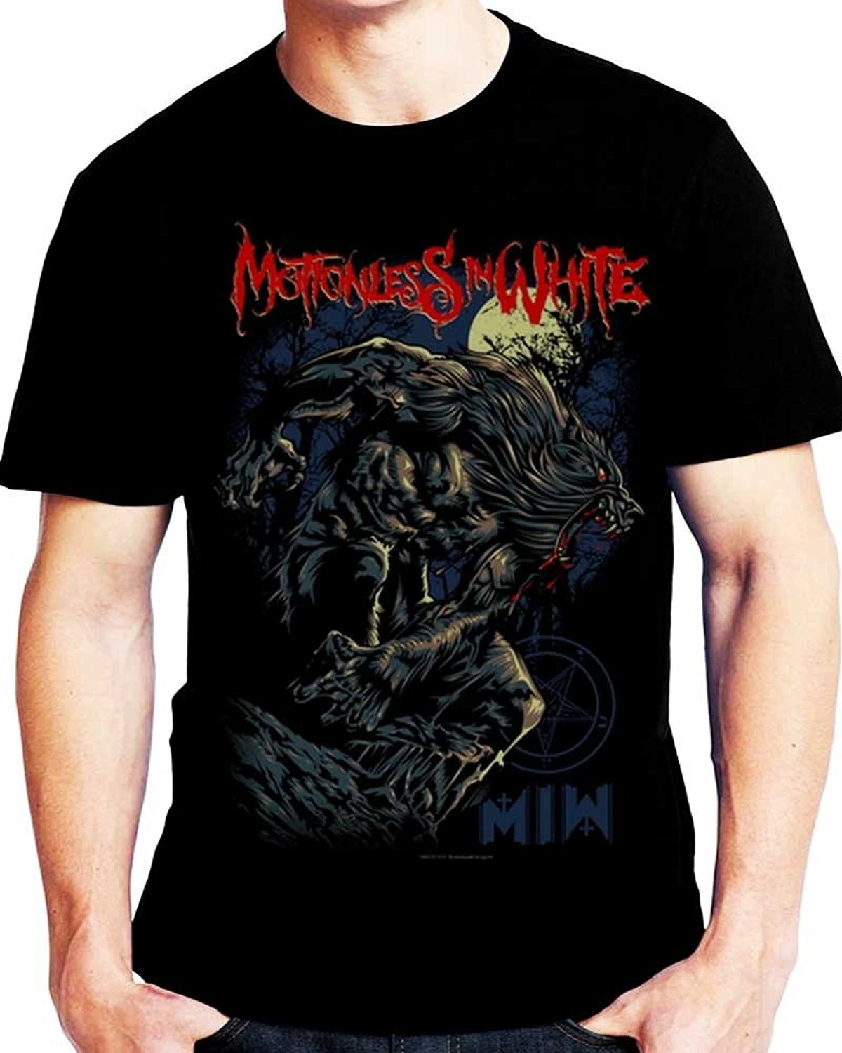 Gildan funny t shirts New Fashion Motionless in White Printed Mens T-shirt Sz. S M L XL XXL XXXL | Мужская одежда