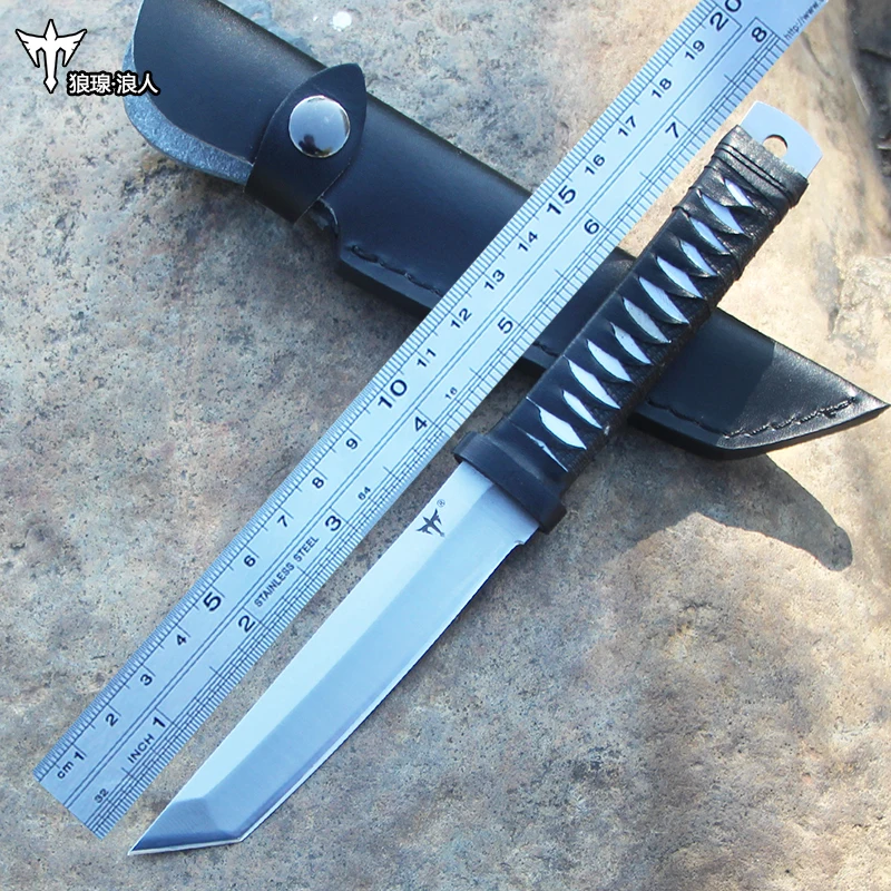 

Voltron Outdoor Knife, Small Straight Knife, Portable Self-defense Saber, Wilderness Hard Sharp Knife