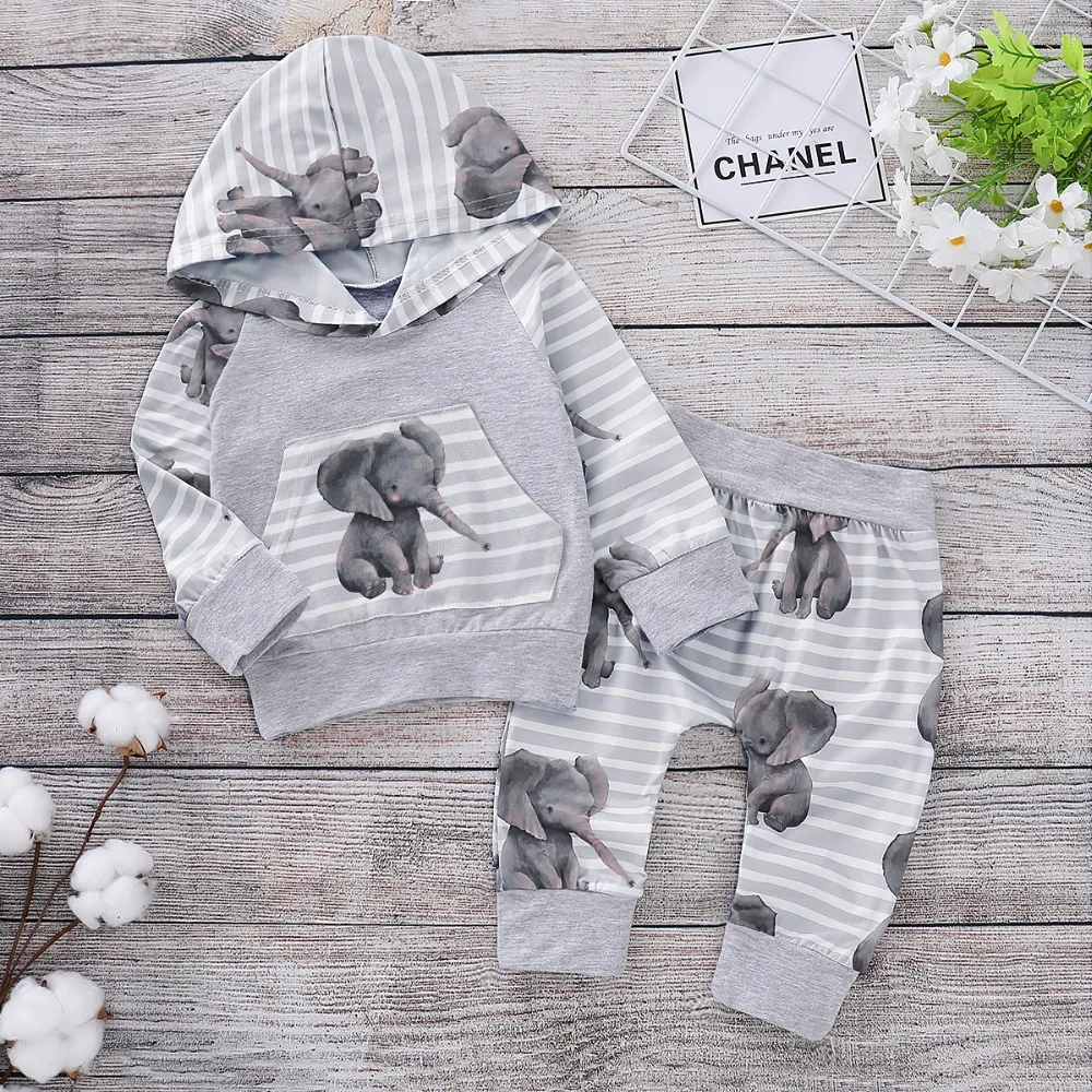 

Baby Boys Clothes for Newborns Sport Suits Soft Cotton T-Shirt Tops + Pants Toddler Girls 2pcs Tracksuits Children Clothing Sets