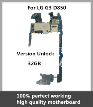 

For LG G3 D850 32GB Motherboard Unlocked Mainboard With Full Chips Original Android OS System Logic Board Free Shipping