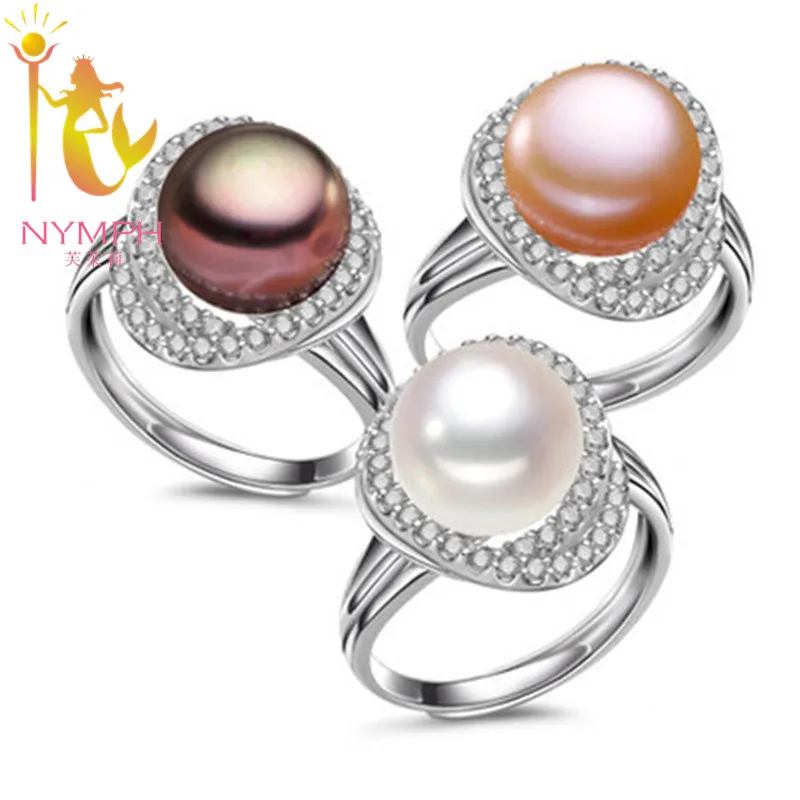 Prix pour De haute qualité NYMPHE max naturel perle bijoux anneaux de Fiançailles de mariage anneaux à la mode cadeau pour les femmes fine jewelry PJJZ011 Prix pour De haute qualité NYMPHE max naturel perle bijoux anneaux de Fiançailles de mariage anneaux à la mode cadeau pour les femmes fine jewelry PJJZ011