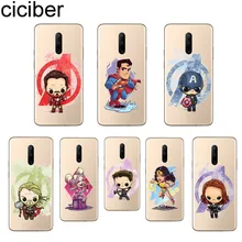 ciciber Cute Iron Man Phone Case For Oneplus 7 Pro 1+7 Pro Soft TPU Cover for Xiaomi 9 Coque For Redmi Note 7 6 Pro Funda Shell