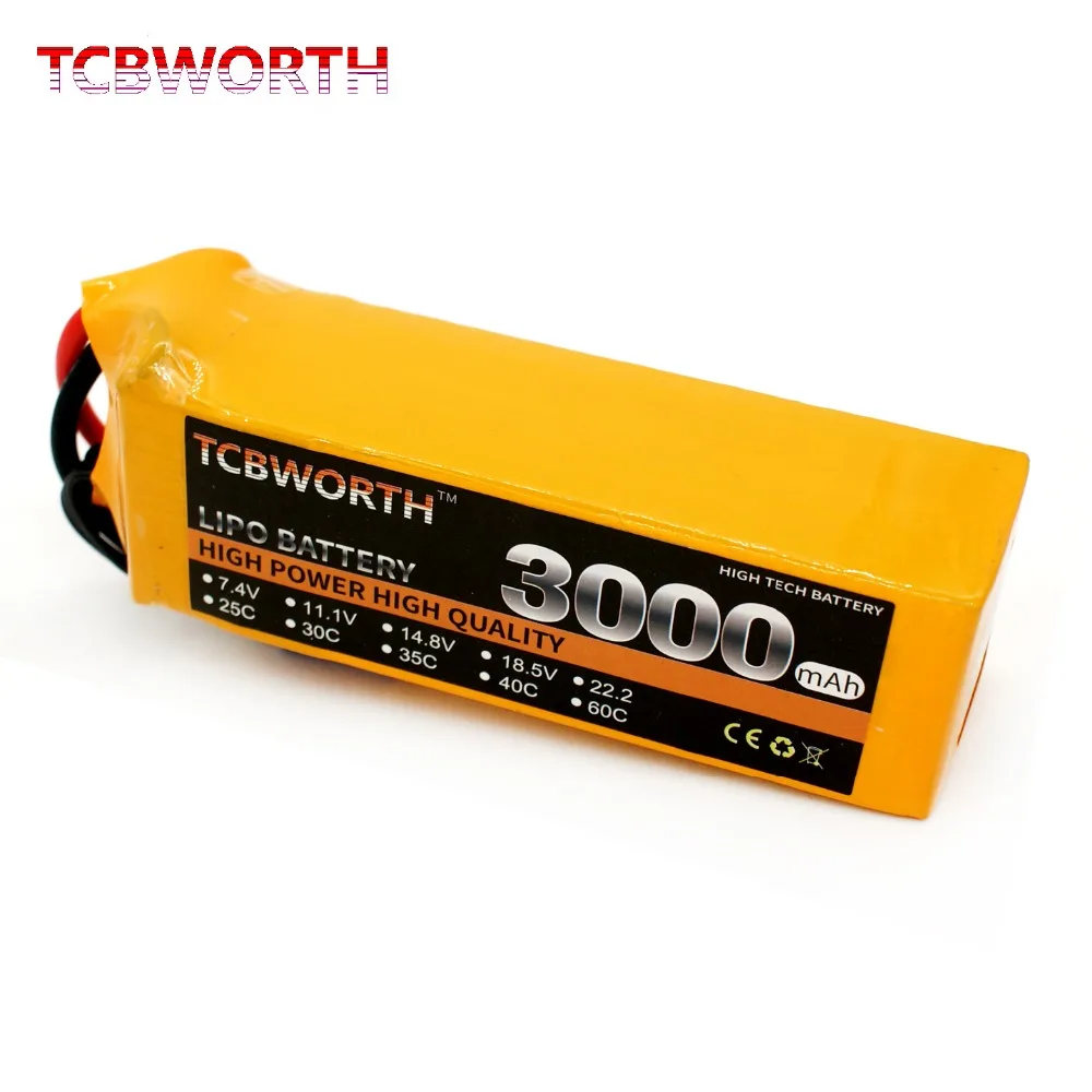 18.5V 5S RC Toys LiPo Battery 1100 1500 2600 3000 3800 5000mAh 30C 40C For RC Airplane Drone Helicopter Car Boat 5S Battery LiPo